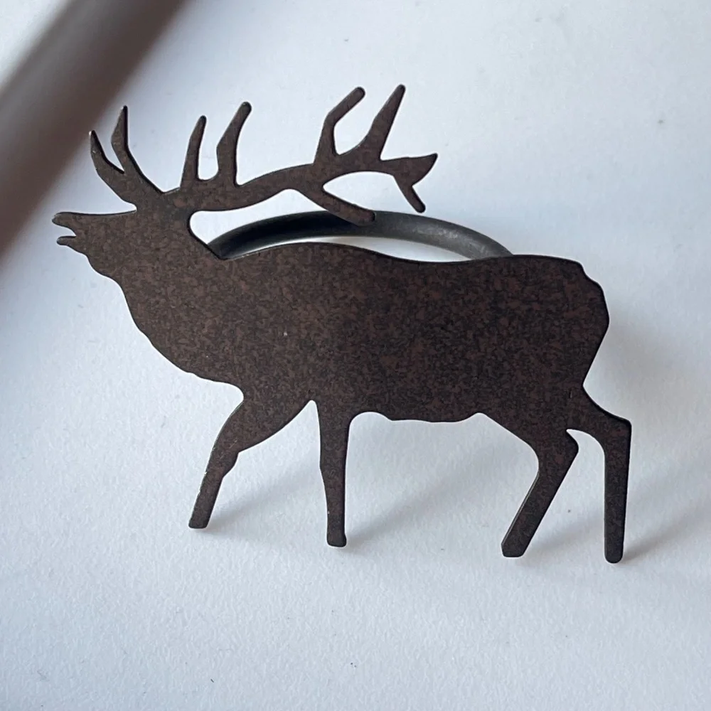 Williams Sonoma Moose Napkin Rings
